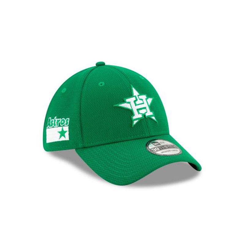 MLB Houston Astros St Patricks Day 39Thirty Stretch Fit (GBD1694) - Green New Era Caps